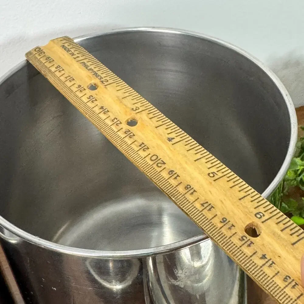 Vintage Set of 2 Revere Ware 1801 Stainless Steel Nesting Canisters